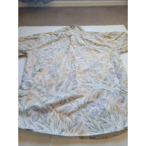 Pendeleton Short Sleeve Collared Button Down Tropical Shirt Size L Vacation - Picture 7 of 7